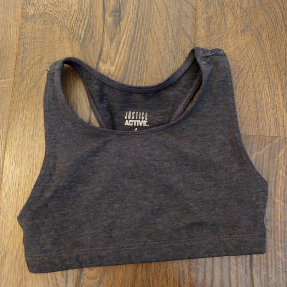 Justice activewear crop top, size 6